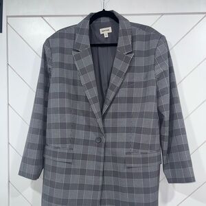 Open Edit Plaid Blazer